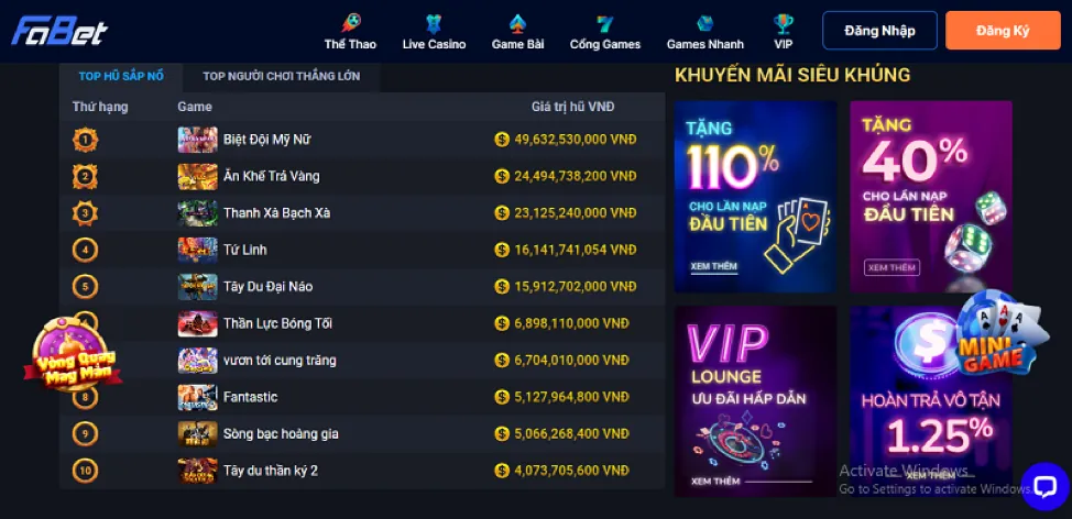 Sự kiện và giải đấu 181bet